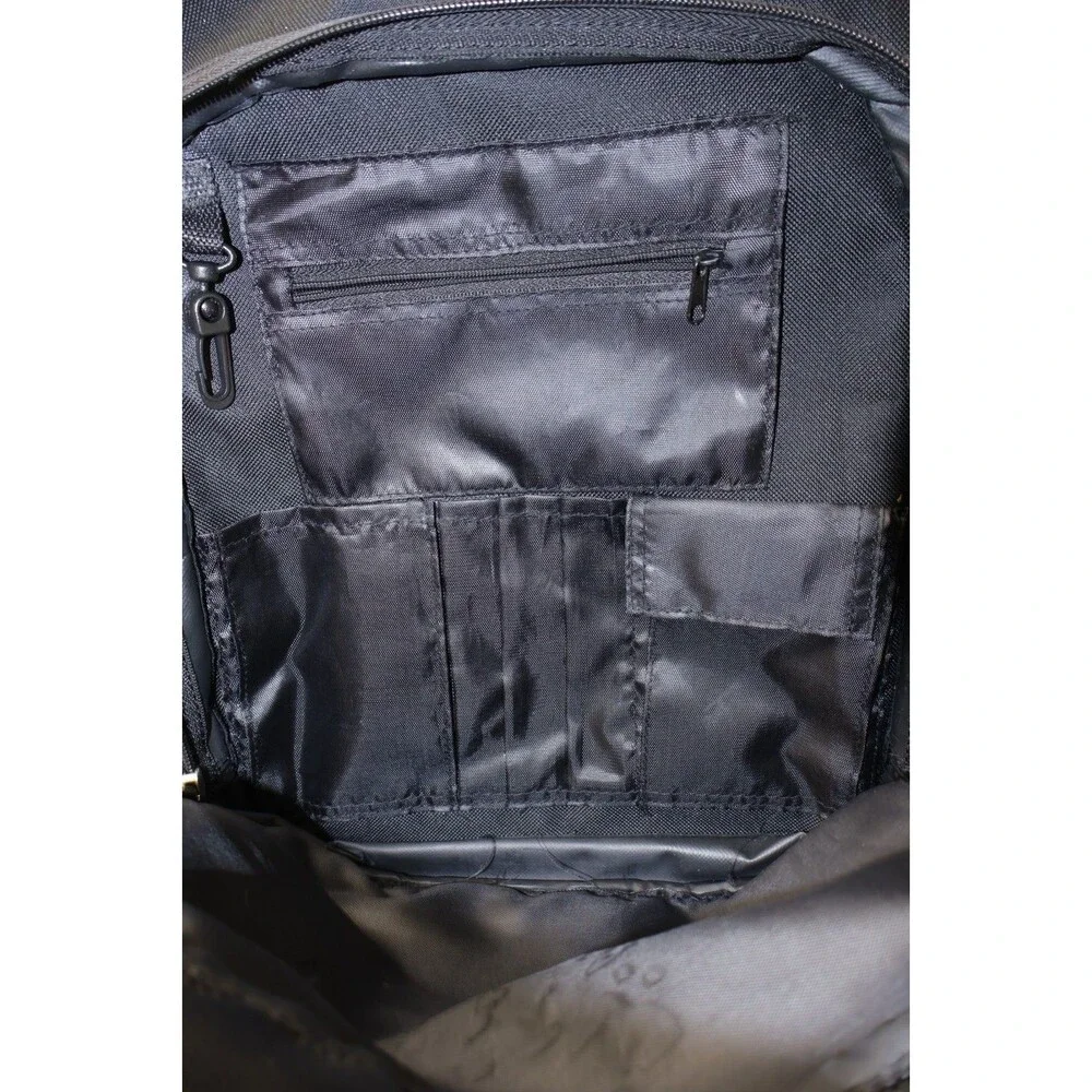 In-N-Out Burger Exclusive Embroidered Black Backpack Multi Pocket Utility Rare